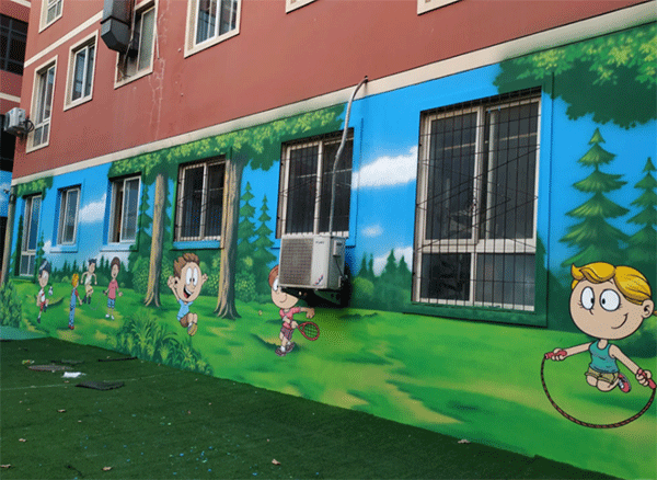 幼兒園墻噴繪如何做？
